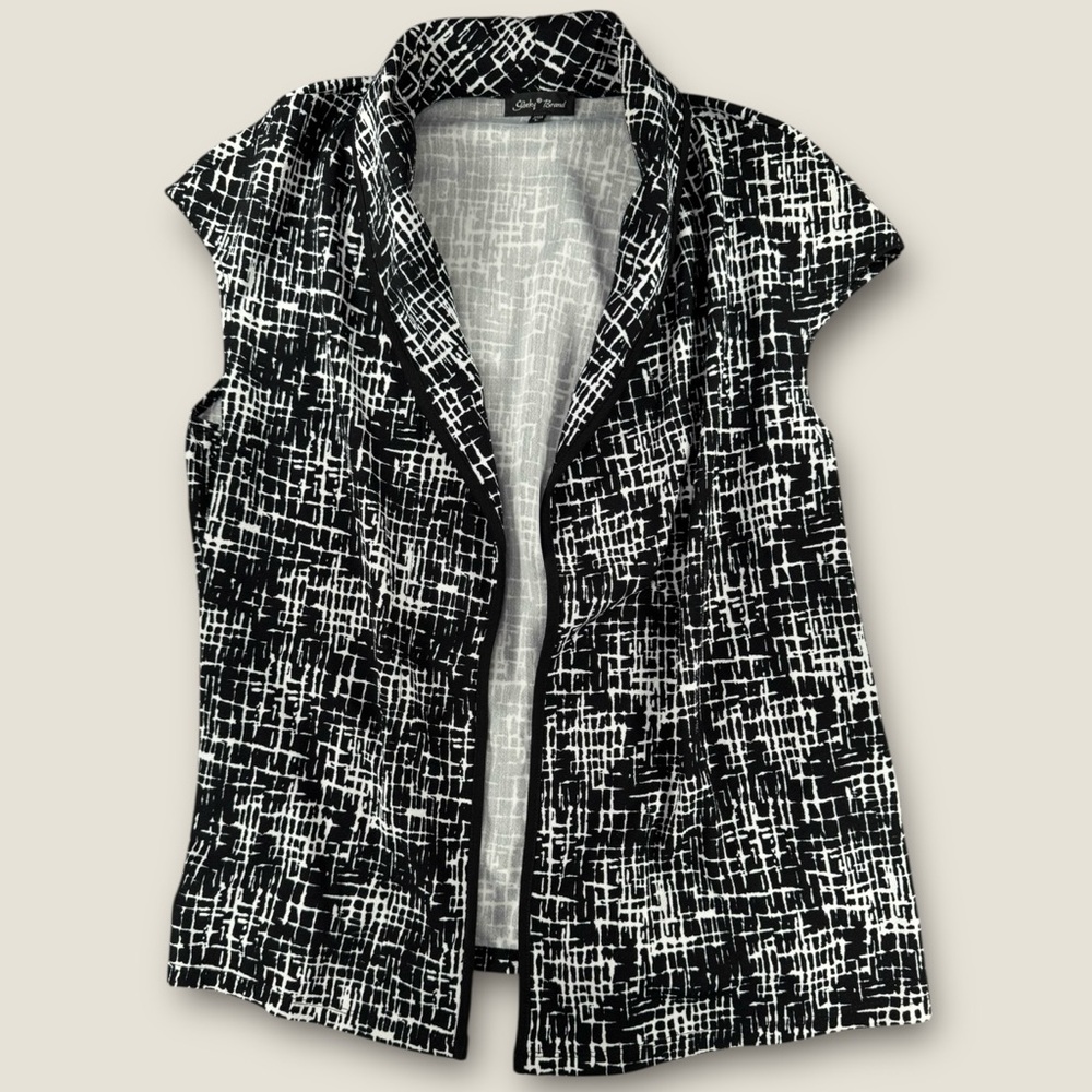 Slinky Brand Black and White Vest size large excellent condition